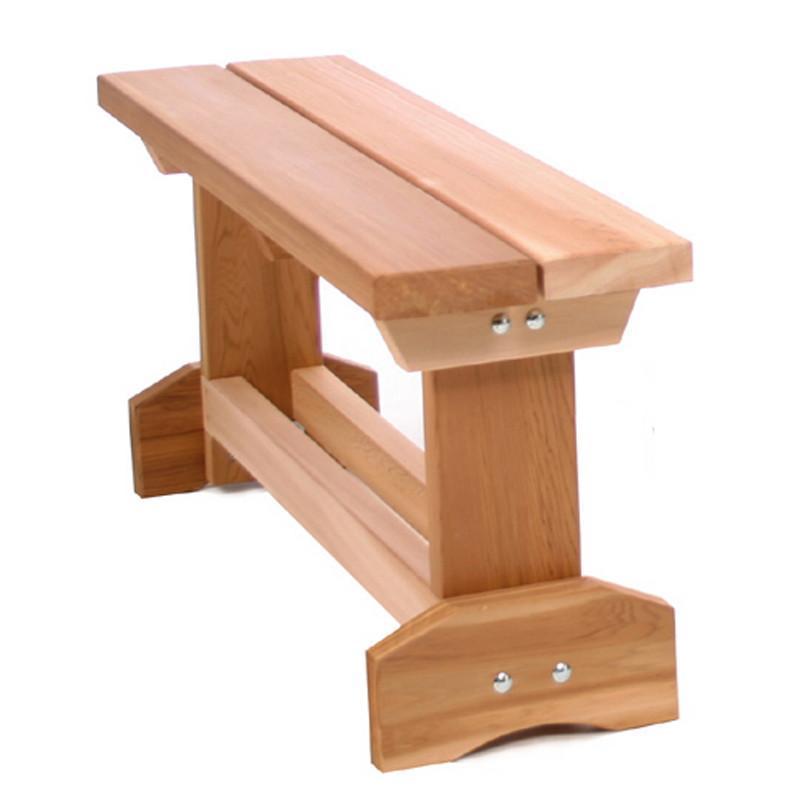 All Things Cedar 3-foot red cedar market bench