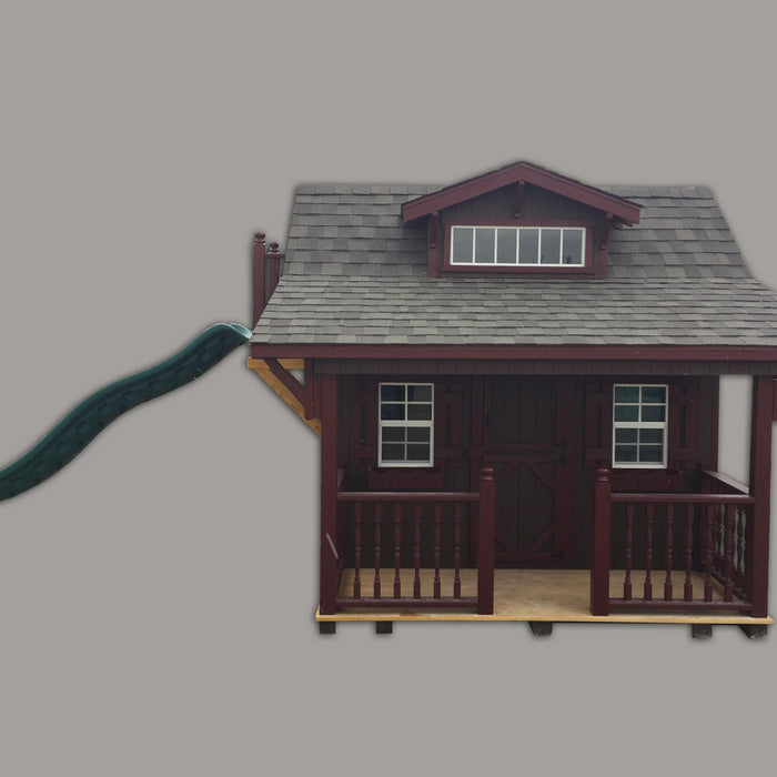 Little Cottage Co. Craftsman Playhouse with slide