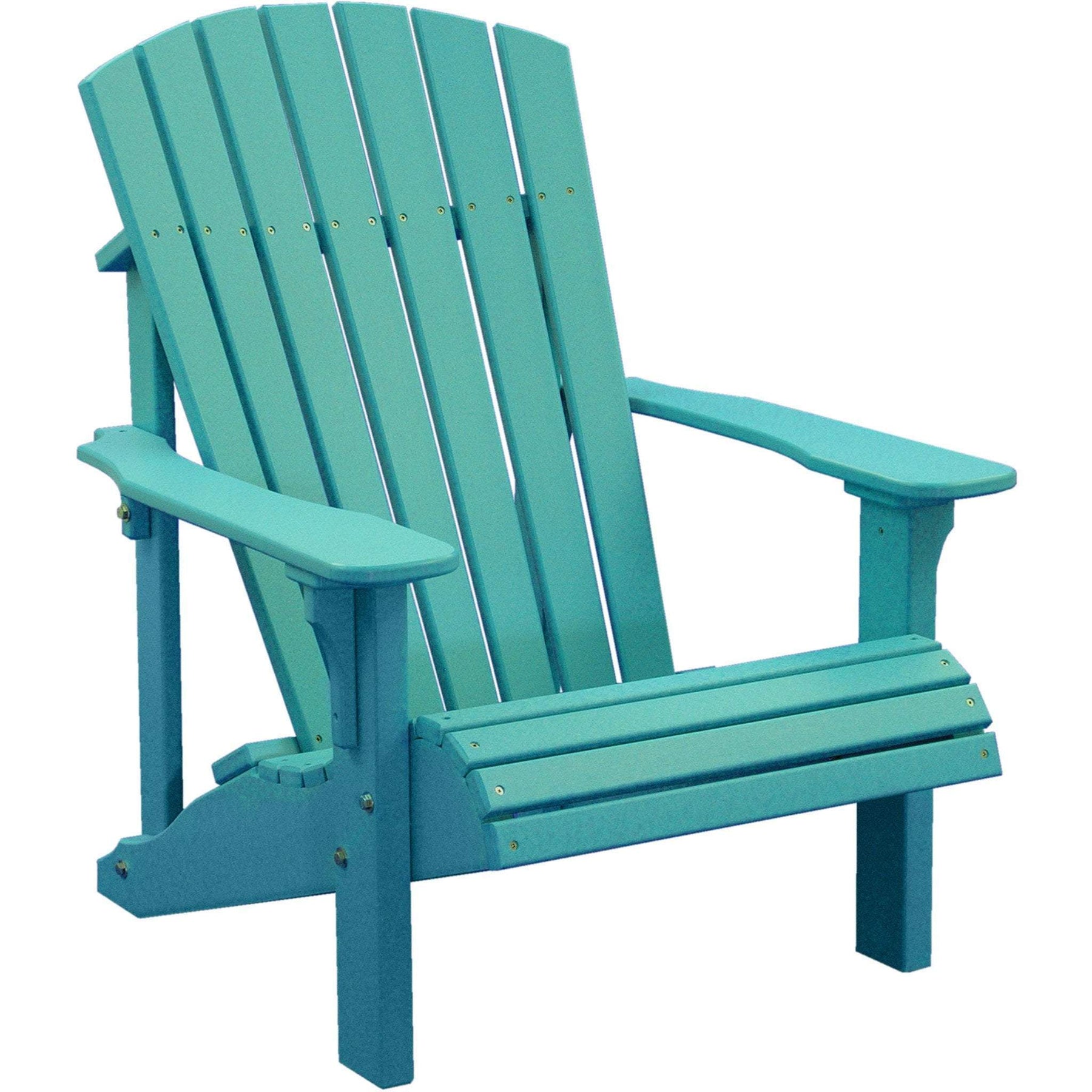 LuxCraft Aruba Blue Deluxe recycled plastic Adirondack chair