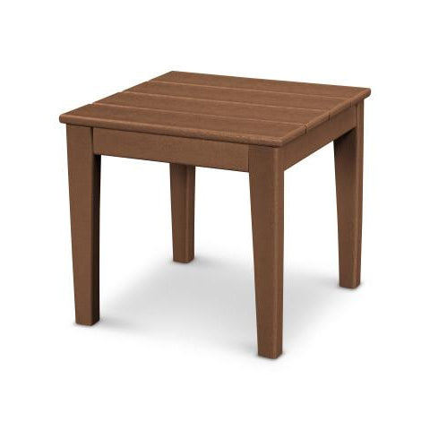 Polywood Newport 18-inch end table in teak