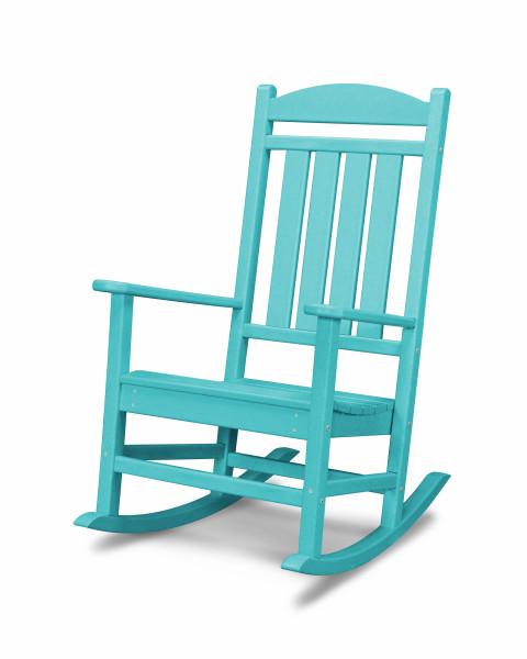 Polywood Presidential rocking chair in Aruba blue