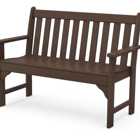 Polywood Vineyard 48-inch bench in mahogany