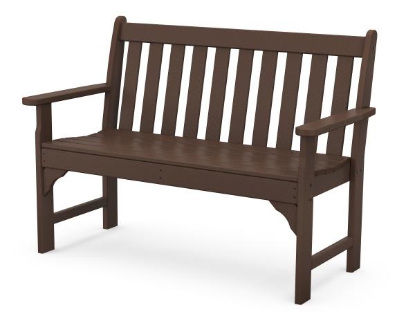 Polywood Vineyard 48-inch bench in mahogany