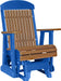 LuxCraft Antique Mahogany 2 foot Classic Highback Recycled Plastic Glider Chair