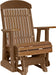 LuxCraft Antique Mahogany 2 foot Classic Highback Recycled Plastic Glider Chair with Cup Holder