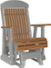 LuxCraft Antique Mahogany 2 foot Classic Highback Recycled Plastic Glider Chair with Cup Holder