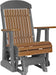 LuxCraft Antique Mahogany 2 foot Classic Highback Recycled Plastic Glider Chair