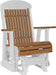 LuxCraft Antique Mahogany 2 foot Classic Highback Recycled Plastic Glider Chair