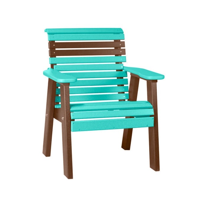 LuxCraft Aruba Blue 2' Rollback Recycled Plastic Chair