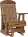 LuxCraft Antique Mahogany 2 foot Classic Highback Recycled Plastic Glider Chair with Cup Holder