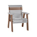 LuxCraft Dove Gray 2' Rollback Recycled Plastic Chair