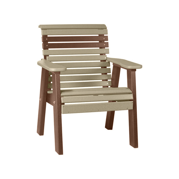 LuxCraft Weatherwood 2' Rollback Recycled Plastic Chair