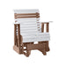 LuxCraft White 2 foot Rollback Recycled Plastic Glider Chair