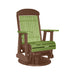 LuxCraft Lime Green 2 foot Classic Highback Recycled Plastic Swivel Glider Chair