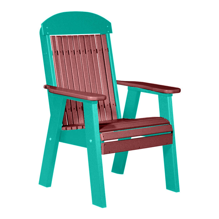 LuxCraft Cherrywood 2' Classic Highback Recycled Plastic Chair
