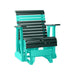 LuxCraft Green 2 foot Rollback Recycled Plastic Glider Chair