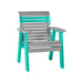 LuxCraft Slate 2' Rollback Recycled Plastic Chair With Cup Holder