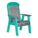 LuxCraft Slate 2' Classic Highback Recycled Plastic Chair
