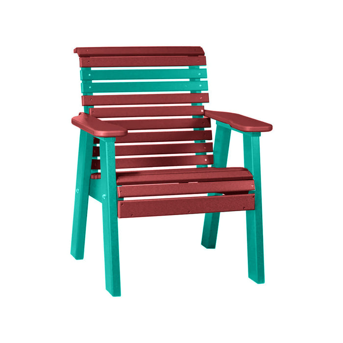 LuxCraft Cherry wood 2' Rollback Recycled Plastic Chair