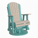 LuxCraft Birch 2 foot Classic Highback Recycled Plastic Swivel Glider Chair