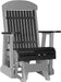 LuxCraft Black 2 foot Classic Highback Recycled Plastic Glider Chair