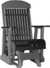 LuxCraft Black 2 foot Classic Highback Recycled Plastic Glider Chair