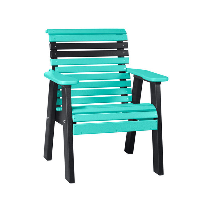 LuxCraft Aruba Blue 2' Rollback Recycled Plastic Chair