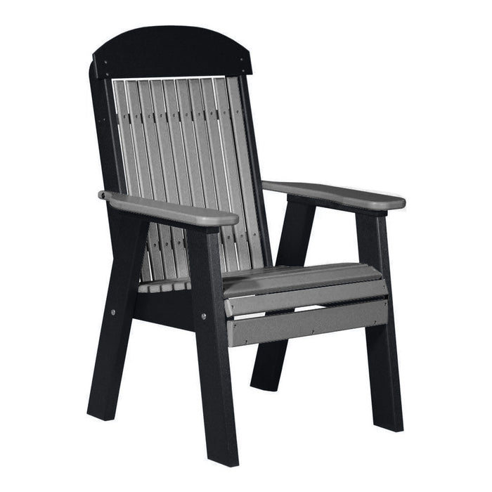 LuxCraft Slate 2' Classic Highback Recycled Plastic Chair