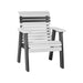 LuxCraft White 2' Rollback Recycled Plastic Chair With Cup Holder