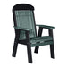 LuxCraft Green 2' Classic Highback Recycled Plastic Chair