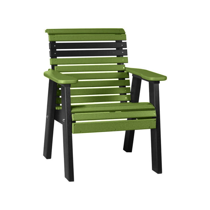 LuxCraft Lime Green 2' Rollback Recycled Plastic Chair
