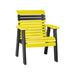 LuxCraft Yellow 2' Rollback Recycled Plastic Chair
