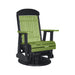LuxCraft Lime Green 2 foot Classic Highback Recycled Plastic Swivel Glider Chair