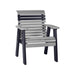 LuxCraft Slate 2' Rollback Recycled Plastic Chair With Cup Holder