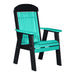 LuxCraft Aruba Blue 2' Classic Highback Recycled Plastic Chair