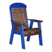 LuxCraft Chestnut Brown 2' Classic Highback Recycled Plastic Chair