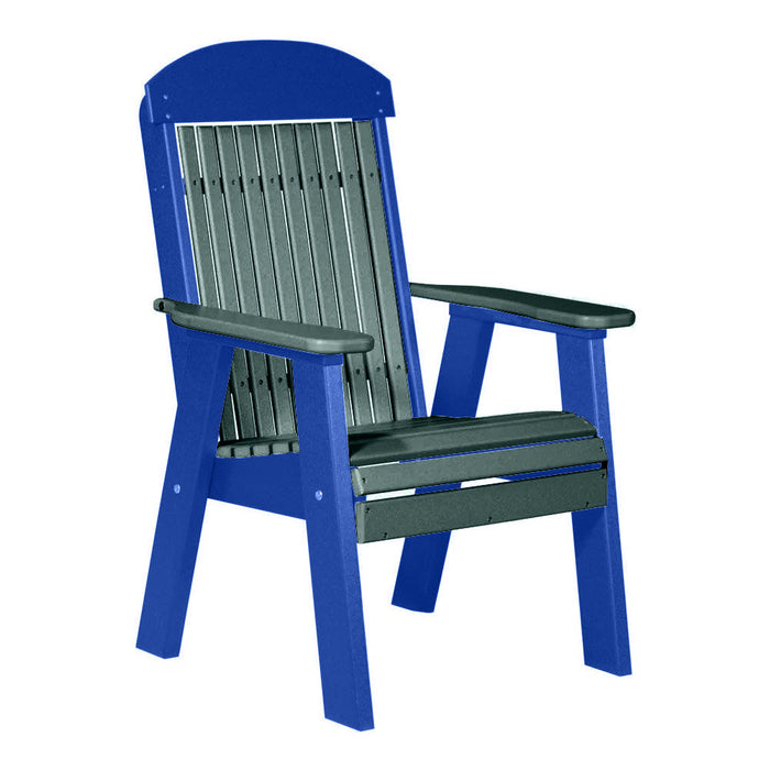 LuxCraft Green 2' Classic Highback Recycled Plastic Chair