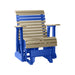LuxCraft Weatherwood 2 foot Rollback Recycled Plastic Glider Chair