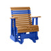 LuxCraft Cedar 2 foot Rollback Recycled Plastic Glider Chair