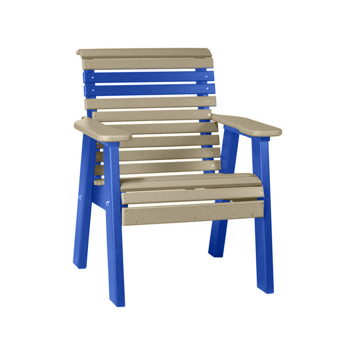 LuxCraft Weatherwood 2' Rollback Recycled Plastic Chair