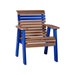 LuxCraft Antique Mahogany 2' Rollback Recycled Plastic Chair With Cup Holder