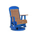 LuxCraft Antique Mahogany 2 foot Classic Highback Recycled Plastic Swivel Glider Chair