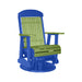LuxCraft Lime Green 2 foot Classic Highback Recycled Plastic Swivel Glider Chair