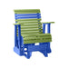 LuxCraft Lime Green 2 foot Rollback Recycled Plastic Glider Chair