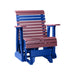 LuxCraft Cherry wood 2 foot Rollback Recycled Plastic Glider Chair