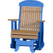 LuxCraft Cedar 2 foot Classic Highback Recycled Plastic Glider Chair