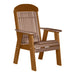 LuxCraft Antique Mahogany 2' Classic Highback Recycled Plastic Chair With Cup Holder