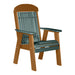 LuxCraft Green 2' Classic Highback Recycled Plastic Chair