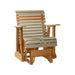 LuxCraft Weatherwood 2 foot Rollback Recycled Plastic Glider Chair