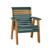 LuxCraft Green 2' Rollback Recycled Plastic Chair With Cup Holder